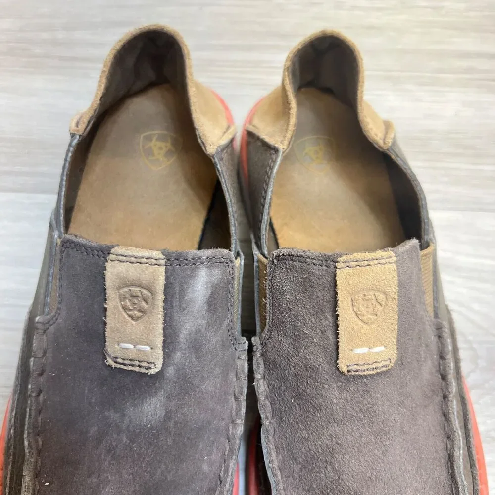 Ariat 10019952 Unisex Kids Brown Leather Slip-On Cruiser Shoes‎ Size 4 EU 35.5